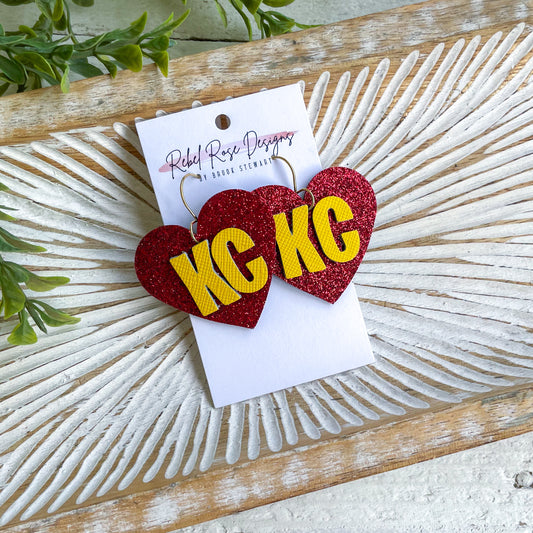 KC Love Heart Earrings