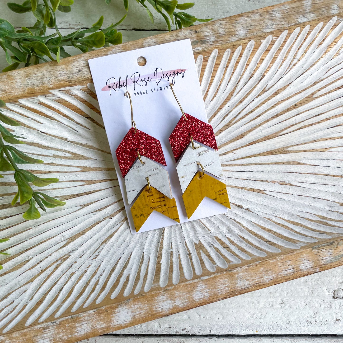 KC Chevron Earrings