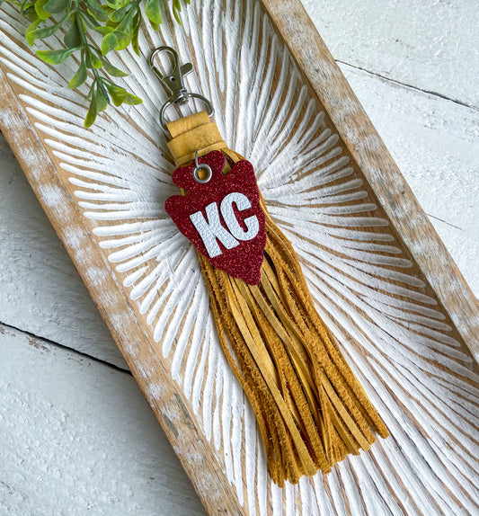 KC Fringe Keychain Bag Charm