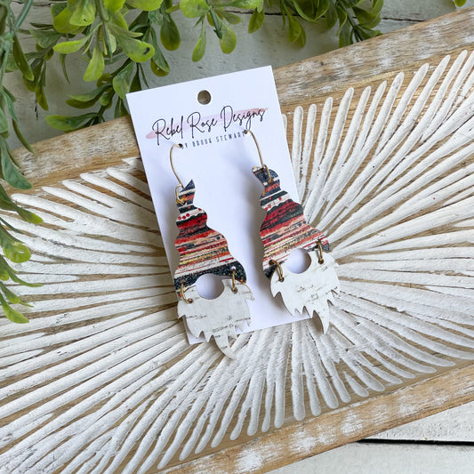 KC Stripe Gnome Earrings