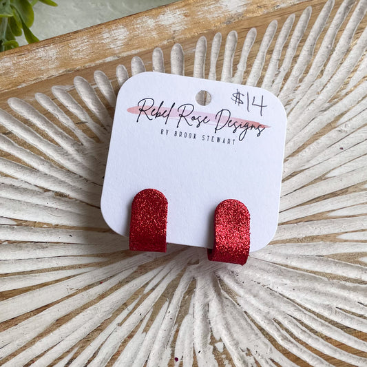 Ear Huggers - Red Shimmer