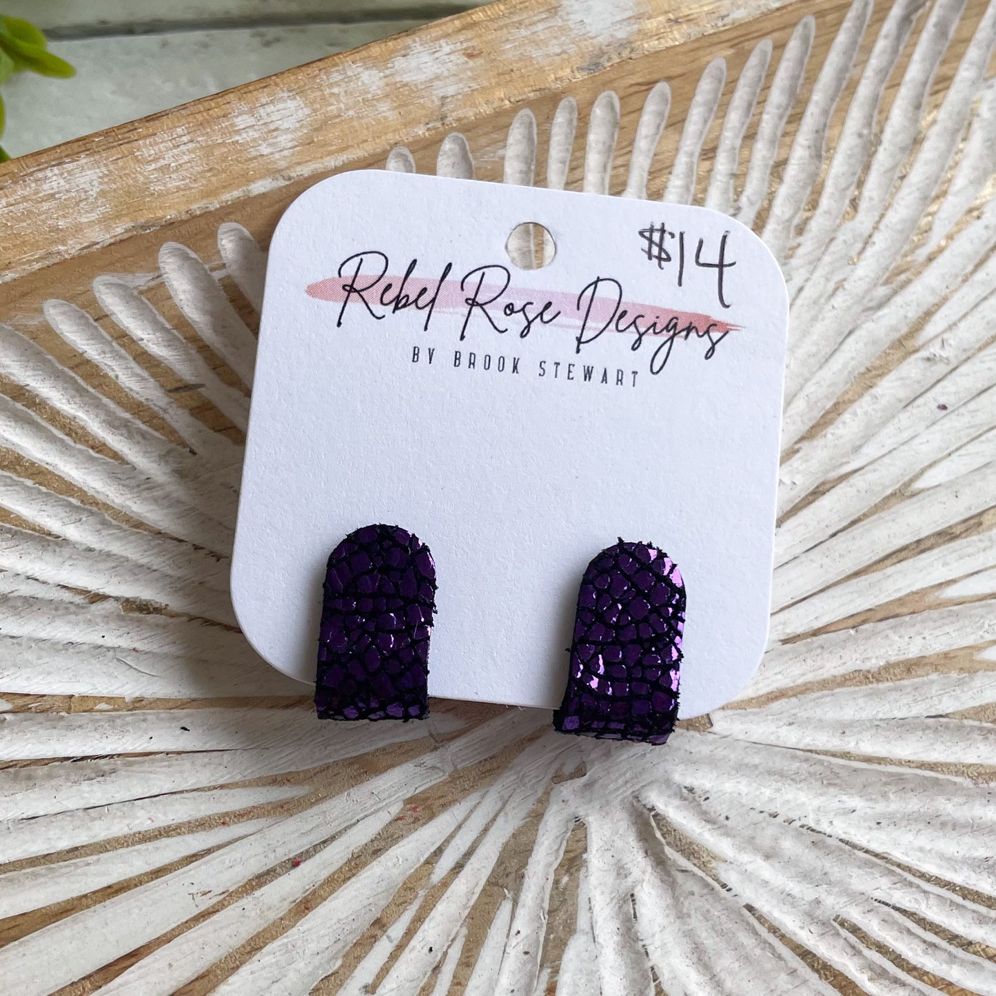 Ear Huggers - Metallic Purple Ice