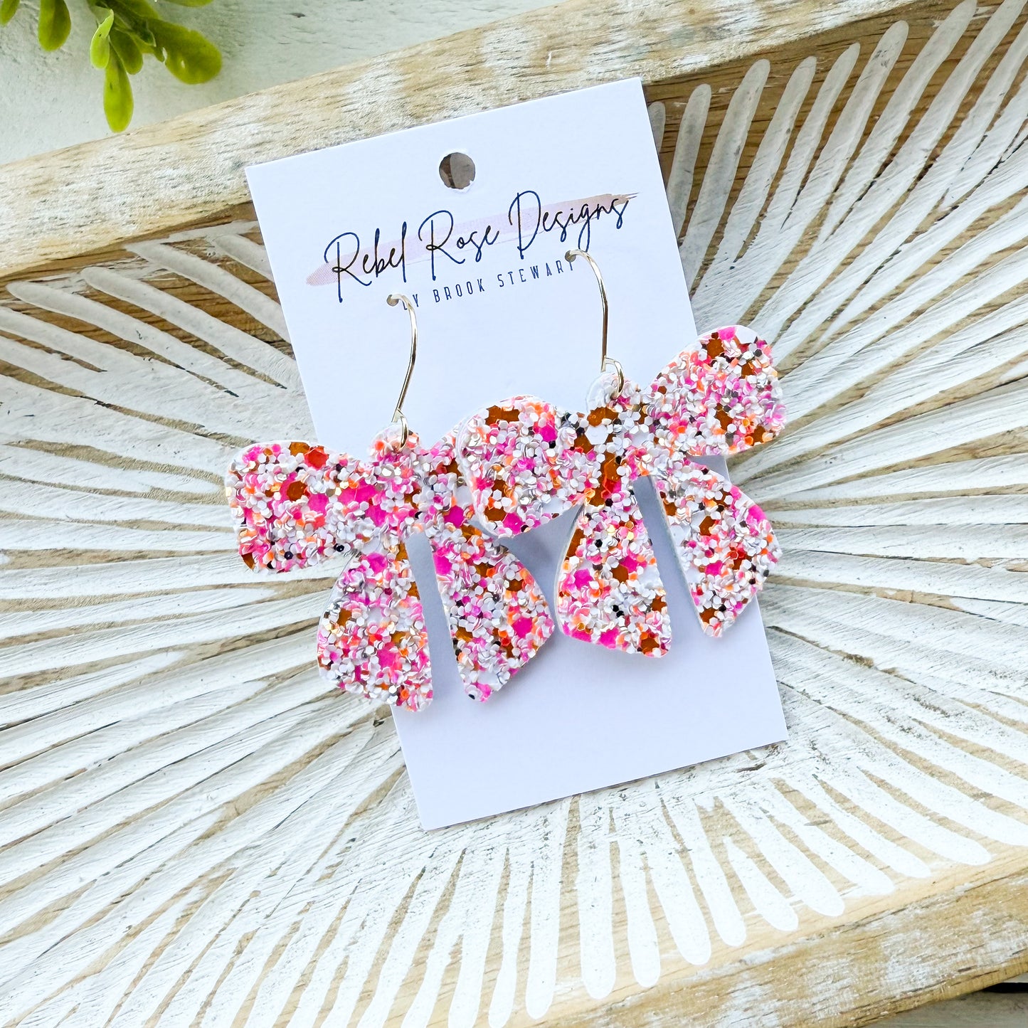 Fancy Glitter Bows (Multiple Colors)