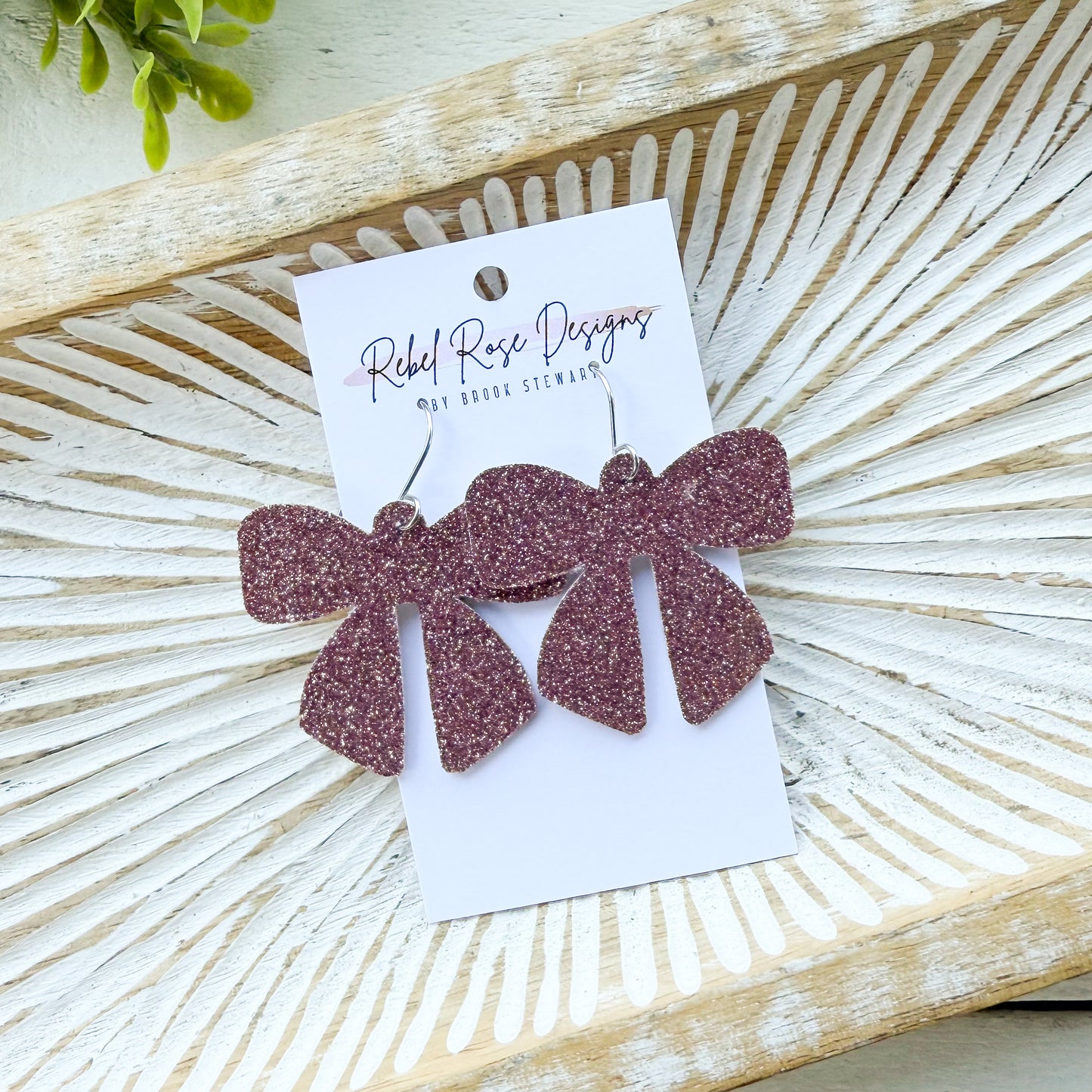 Fancy Glitter Bows (Multiple Colors)