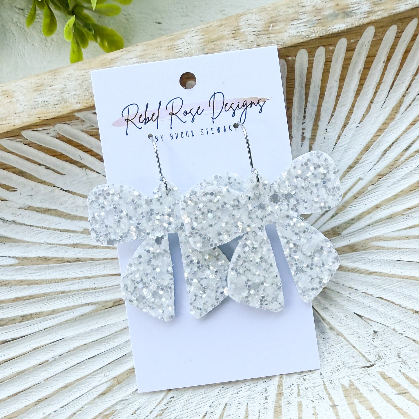 Fancy Glitter Bows (Multiple Colors)