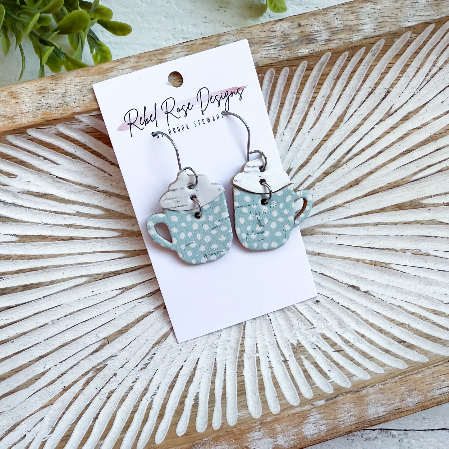 Hot Cocoa Mug Earrings - Multi Colors